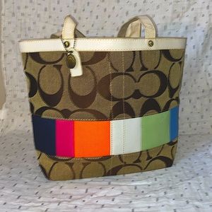 Vintage Multicolor Coach Bag